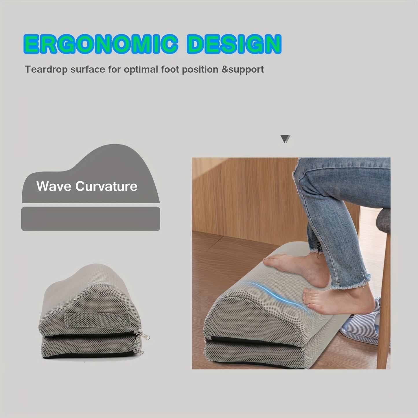 Ergofoam Footrest for Relaxation and Support for Every Workspace