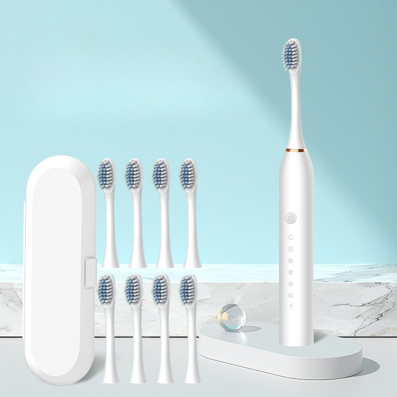 Rechargeable Sonic Toothbrush with Multiple Brushing Modes and USB Charging