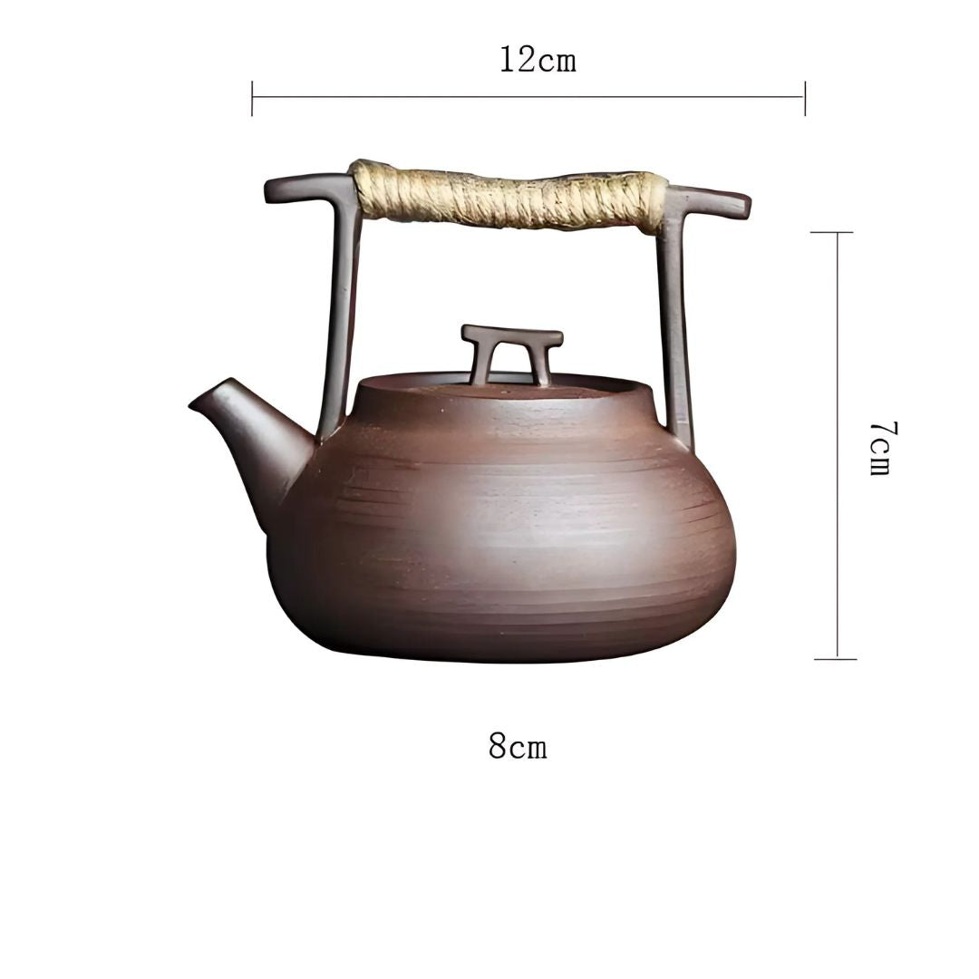 Ceramic Teapot with Warmer for Relaxing Tea Moments at Home