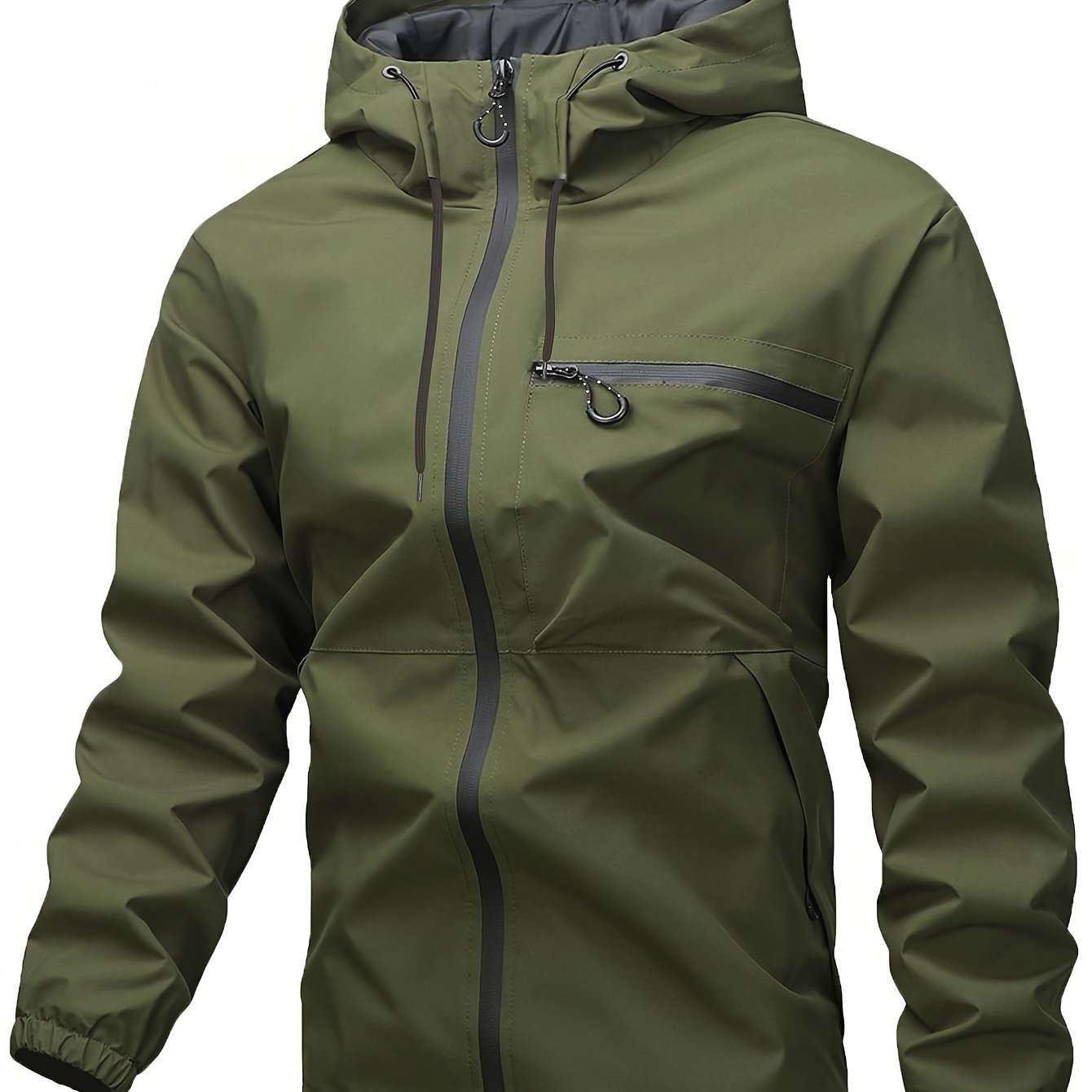Men's Outdoor Jacket for Spring and Autumn for Windproof Hooded Jacket for Outdoor Activities