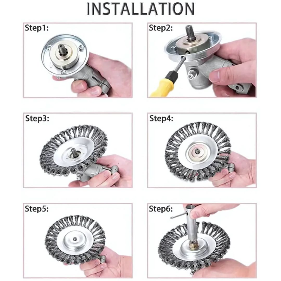 Weed Brush for Brush Cutter for Removing Stubborn Weeds