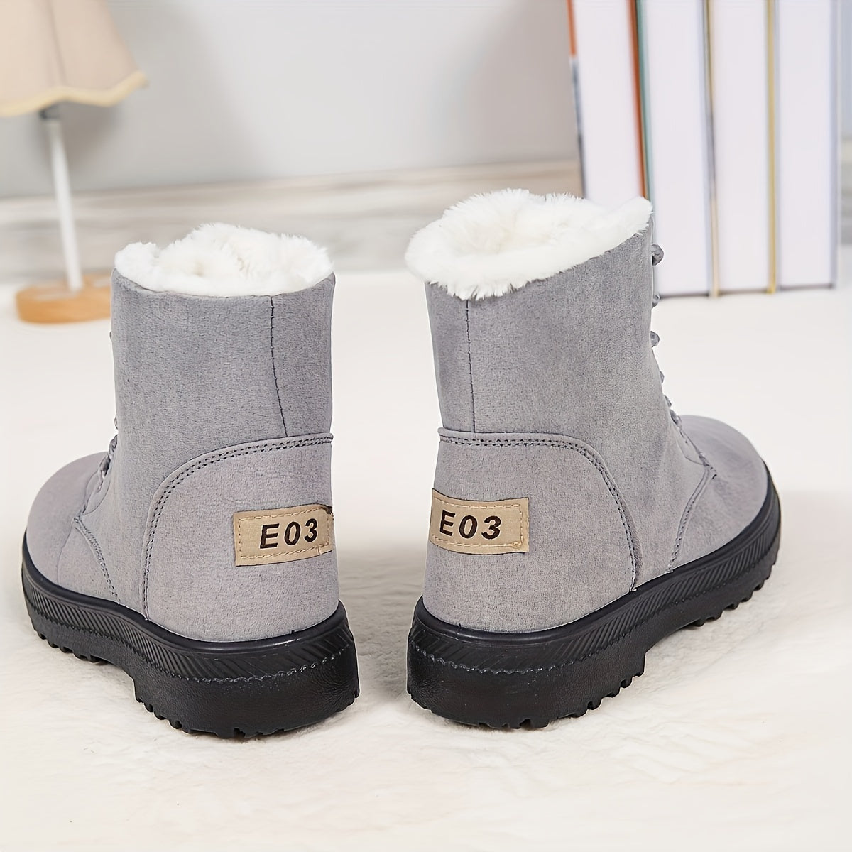 Boots with Women's Stylish Winter Ankle Design for Keep Your Feet Warm and Comfortable