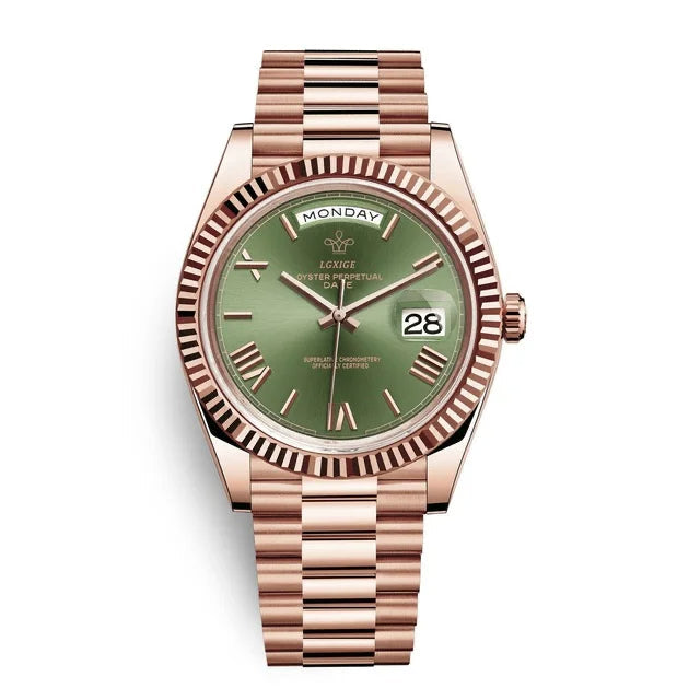 Watch with Men’s Day and Date Display for Timeless and Elegant