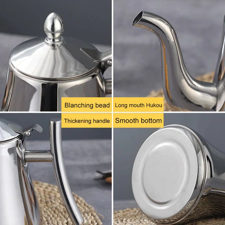 Kettle in Stainless Steel with Filter for Kitchen Use