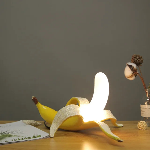 Table Lamp with Decorative Banana Warm LED Light for Living Room or Bedroom