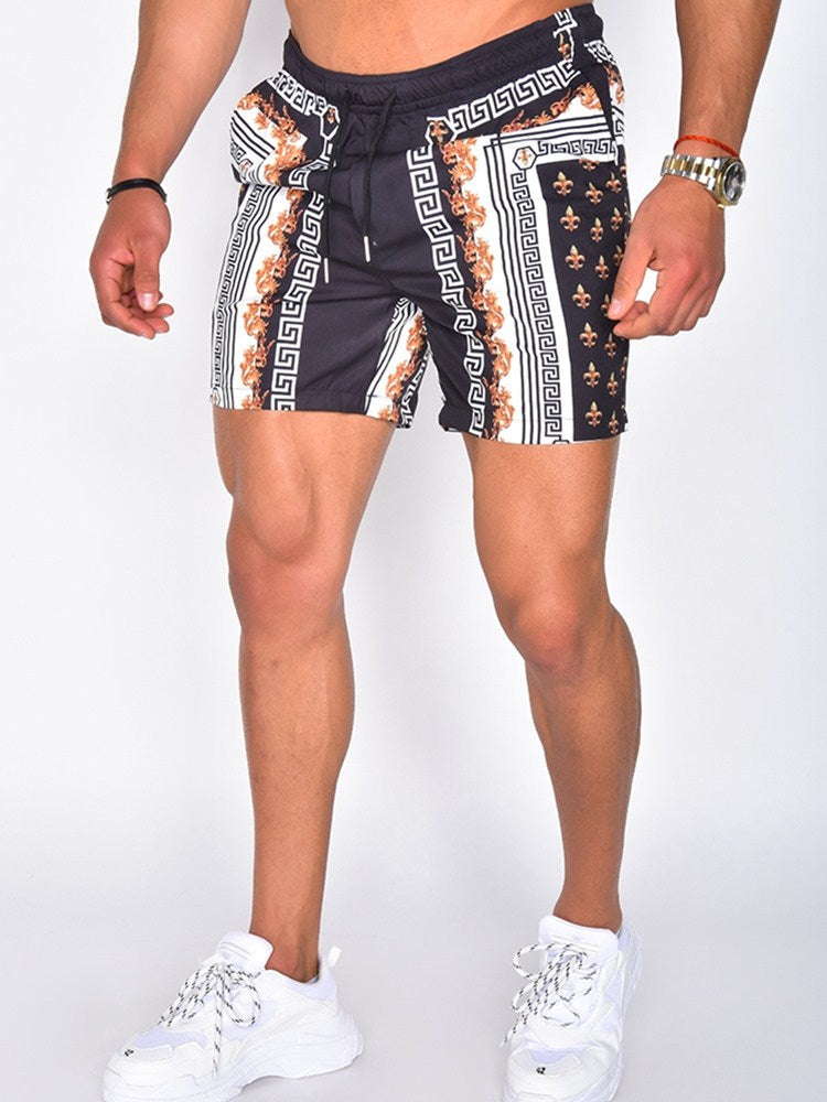 Set with Men's Summer Short Sleeves and Matching Shorts