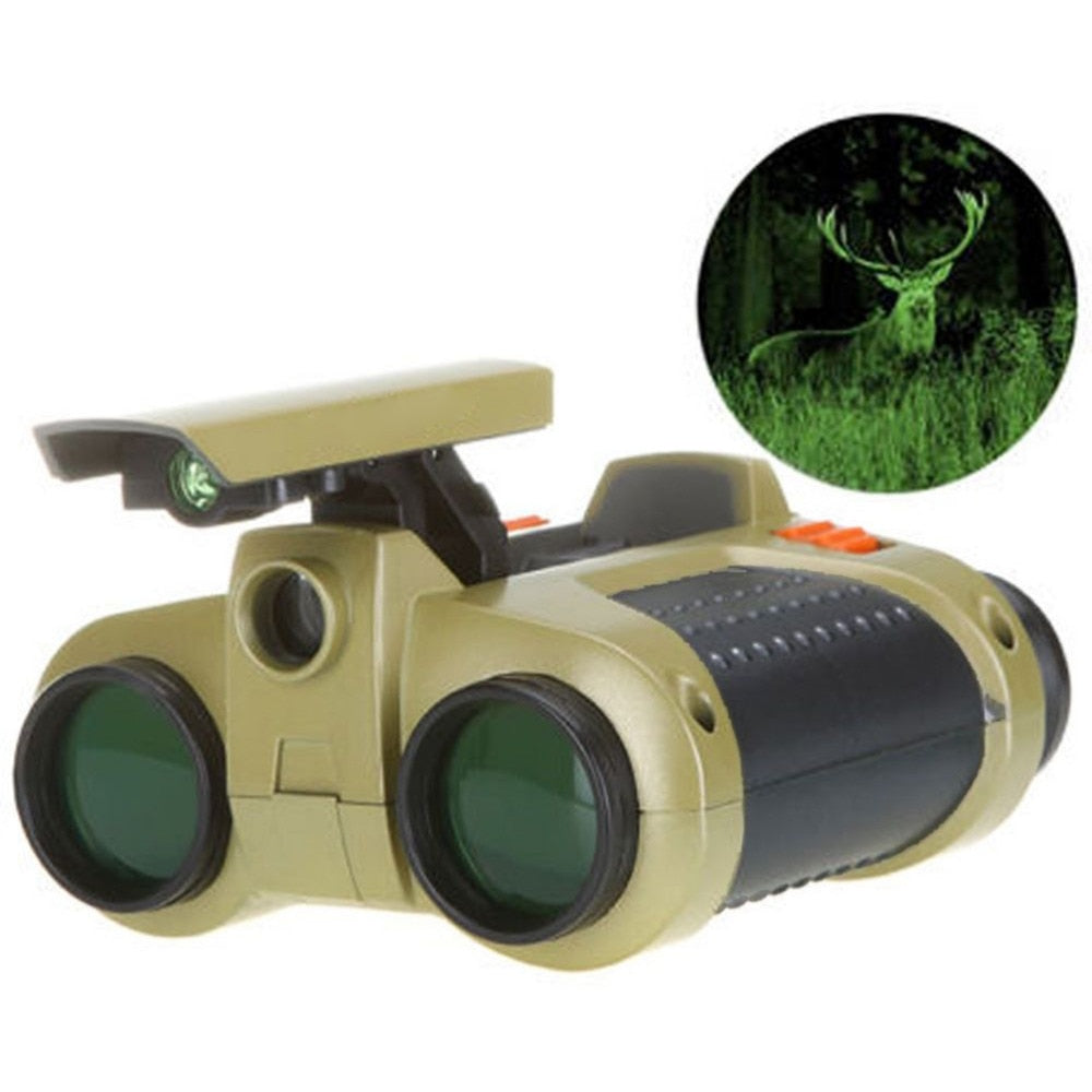 Children's Binoculars with Night Vision for Discover Day and Night for Young Adventurers