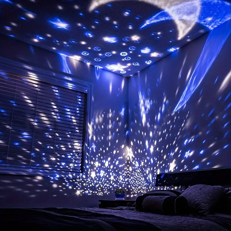Night Light Rotating Star Projector for Soothing LED Light for Children's Room