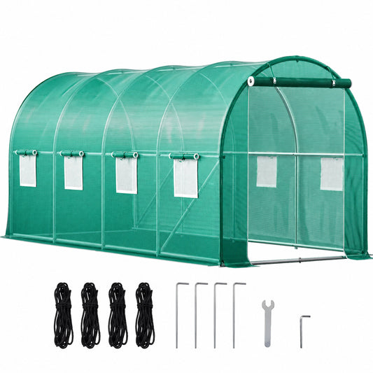 Waterproof outdoor greenhouse available in multiple size options
