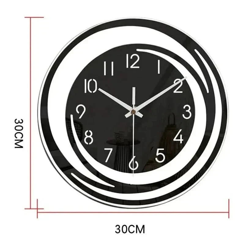 Clock with Modern Wall Minimalist Circle Design and Silent Movement