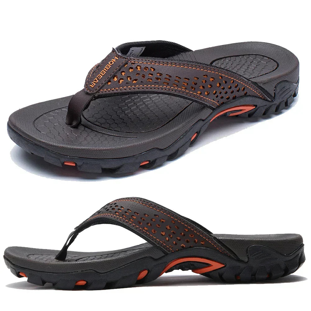 Comfortable Men's Slippers for Cushioning and Ventilation