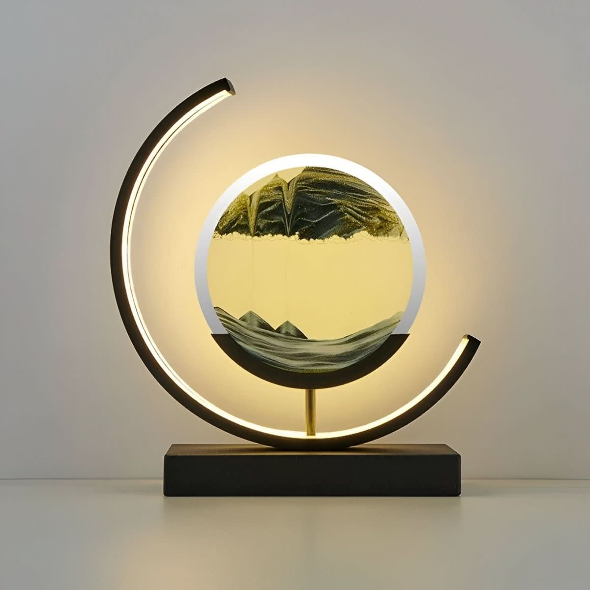 Lamp with Sand Moving Sand and Dimmable LED Lighting for a Relaxing Atmosphere