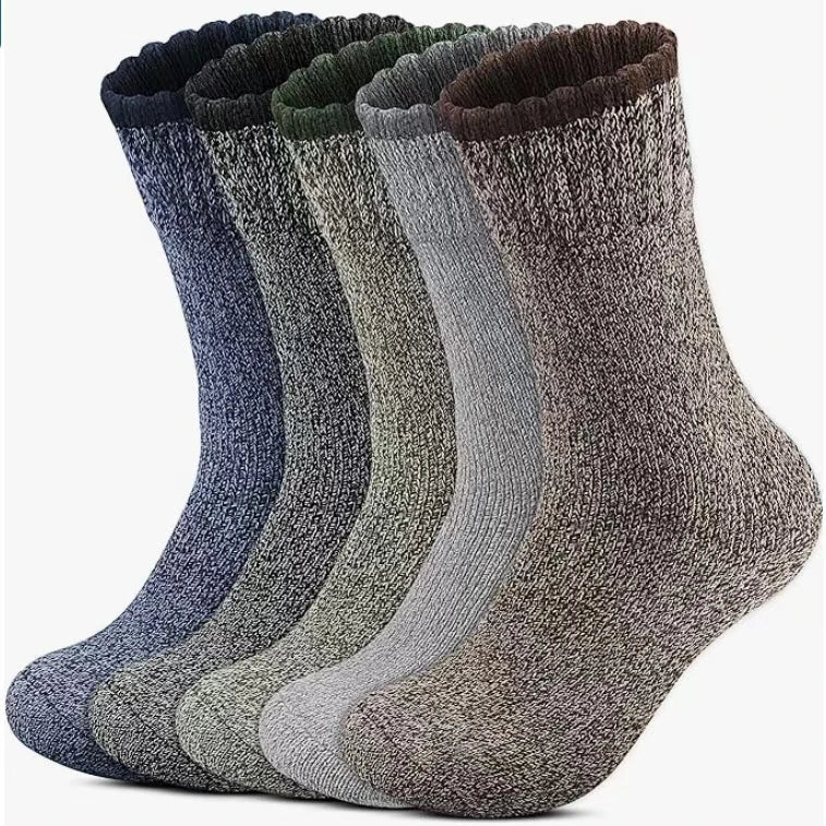 Unisex Merino Wool Socks for Extra Thick, Warm, Insulating, and Breathable