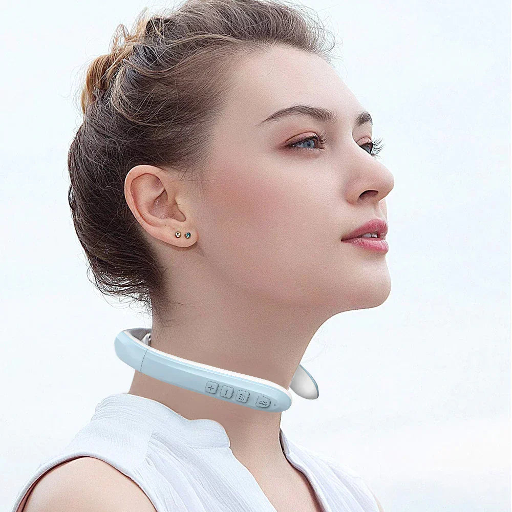 Ultrasound Massage Device for Neck and Muscles with Vibration Technology