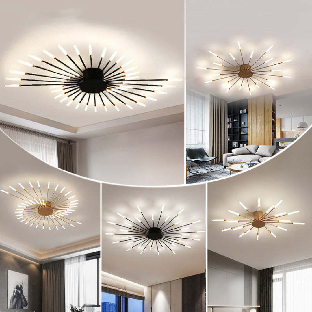Light with Modern Ceiling Lamp with Multiple Arms for Powerful and Stylish Illumination