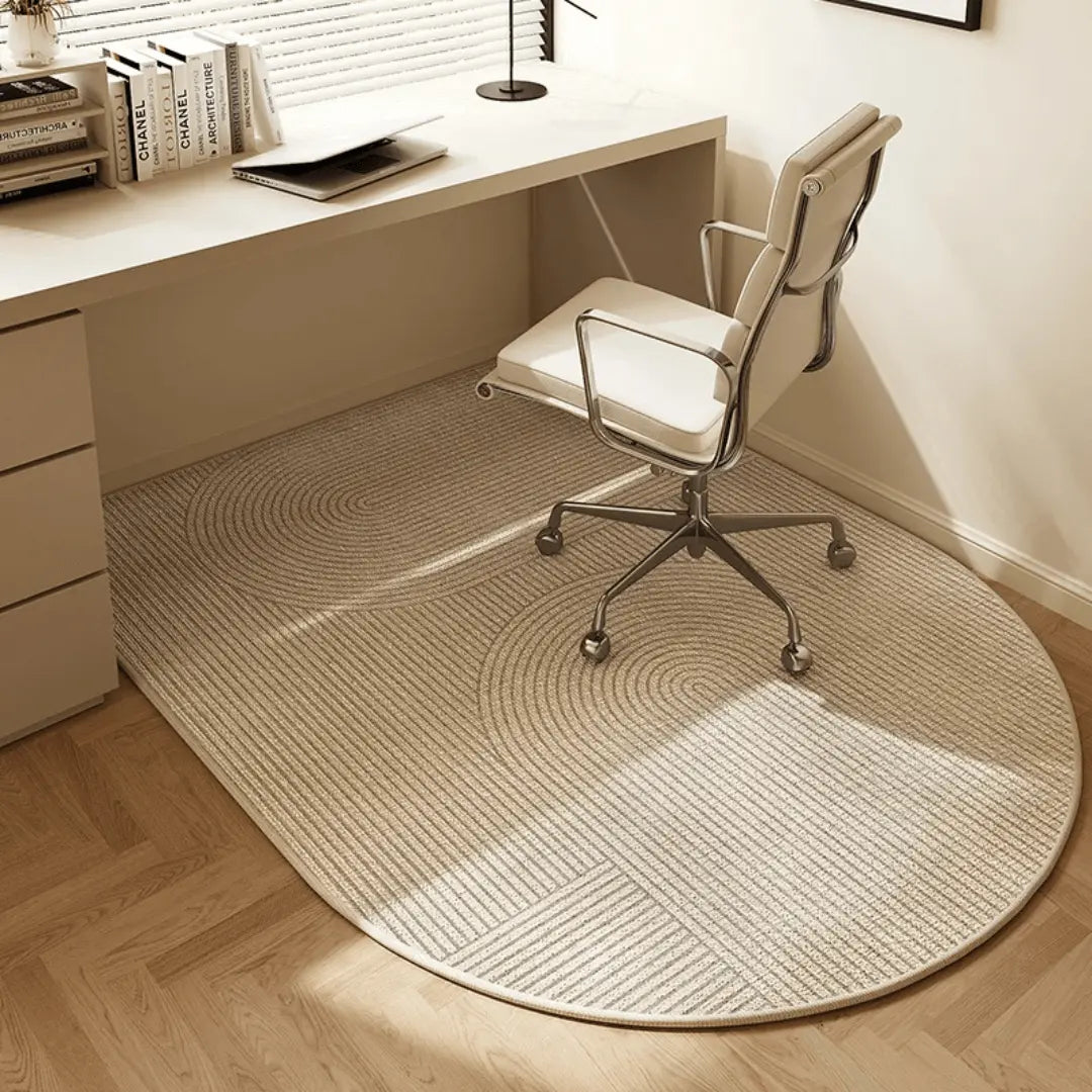Chair with Office Mat with Non-Slip Backing for Floor Protection