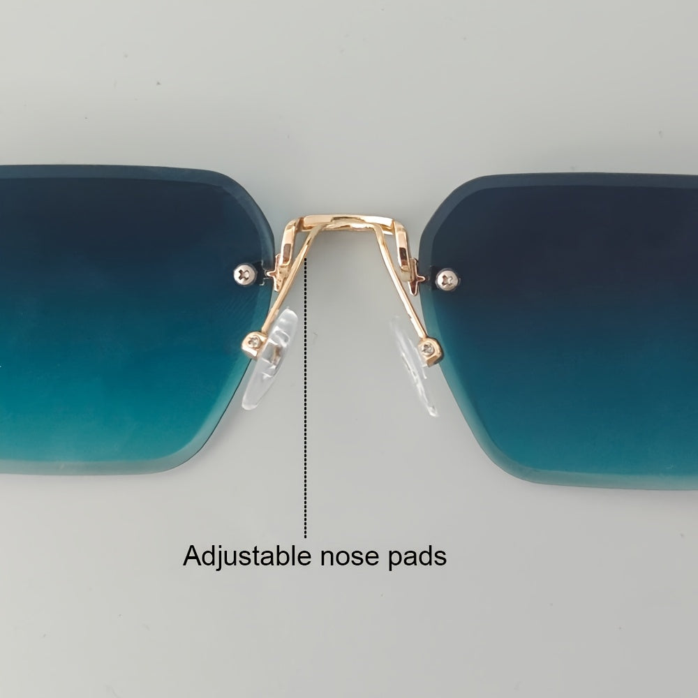 Glasses with Rimless Square Design for Men for Elegance and Comfort in One