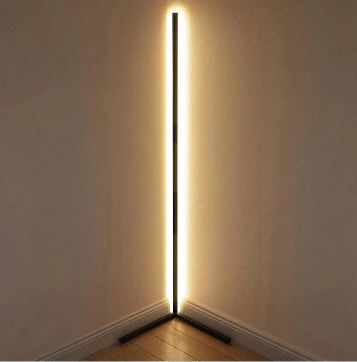 Light with Minimalist LED Floor Lamp with Dimmable Settings and Modern Linear Design