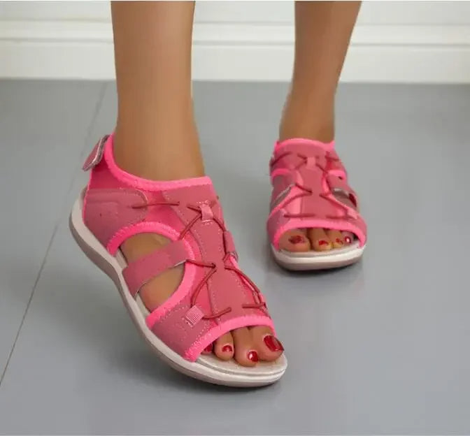 Sandals with Comfortable Ladies' Adjustable Straps and Open Toe
