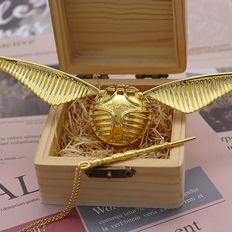 Ring with Golden Winged Orb Box for Movable Jewellery Case