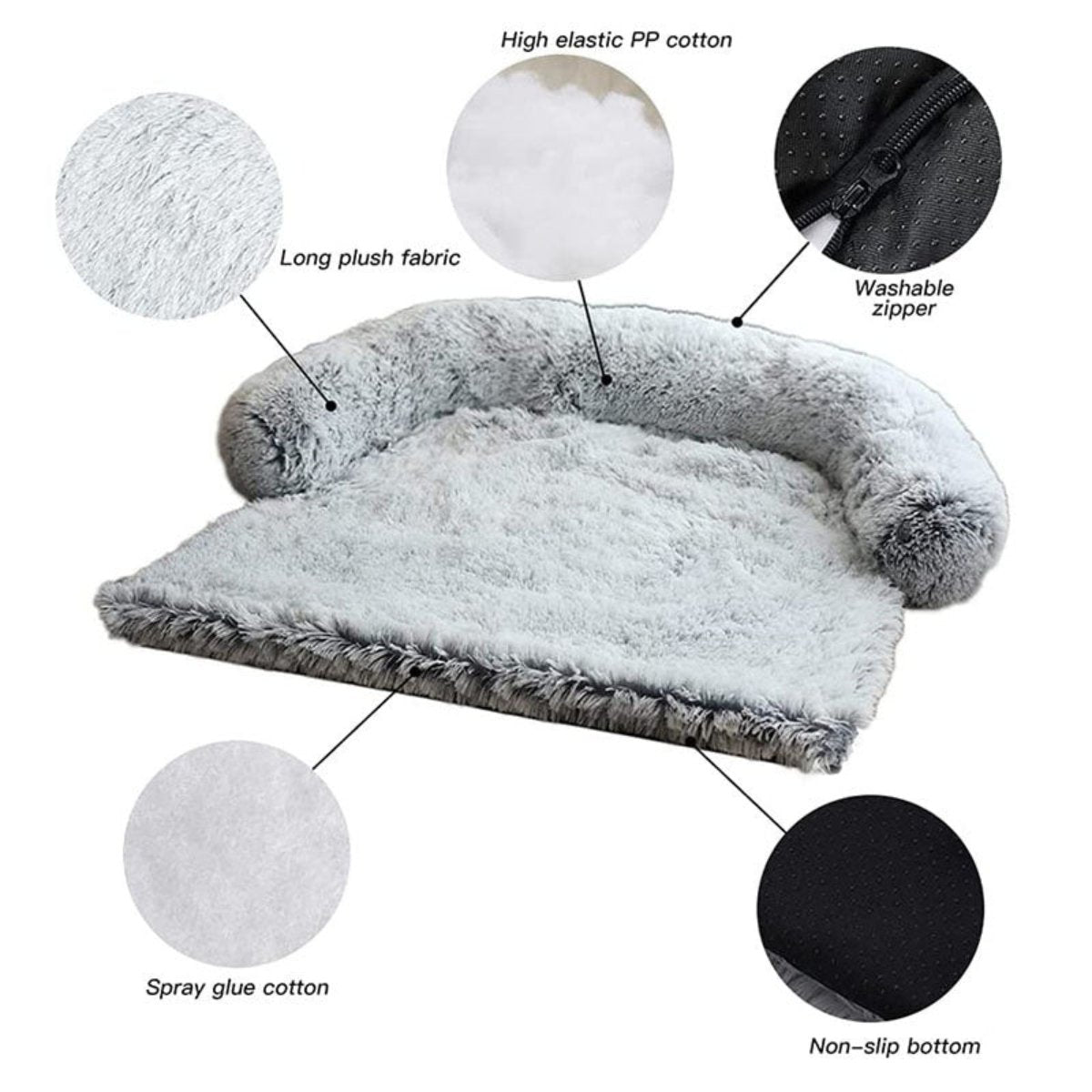 Soft Dog Bed with Raised Edge for Optimal Rest and Comfort