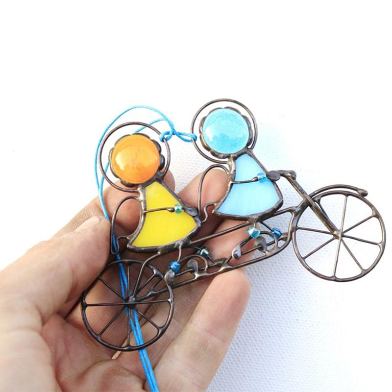 Light with Glass Sun Catcher with Decorative Design for Atmospheric Reflections Indoors