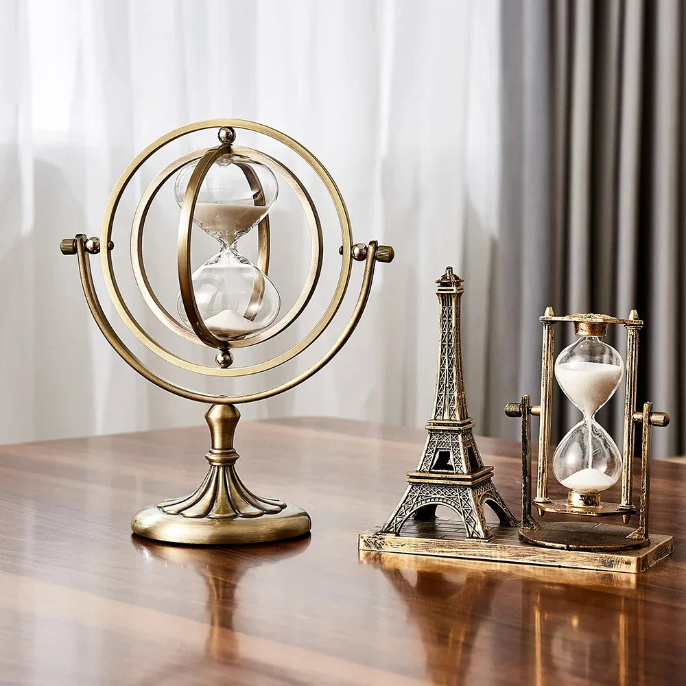 Metal Hourglass with Minimalist Design for Stylish Interior Decoration
