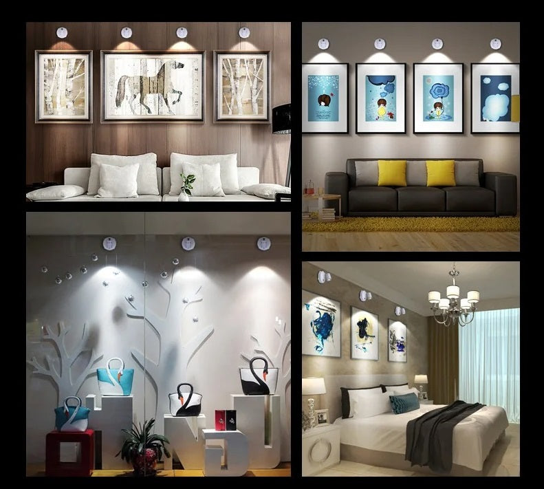 Wireless LED Spot Lighting for Dimming Function with Remote Control and Flexibility