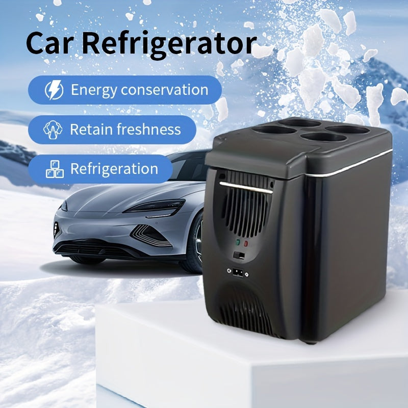 Portable 6 Litre Mini Fridge for Car Travel and Camping