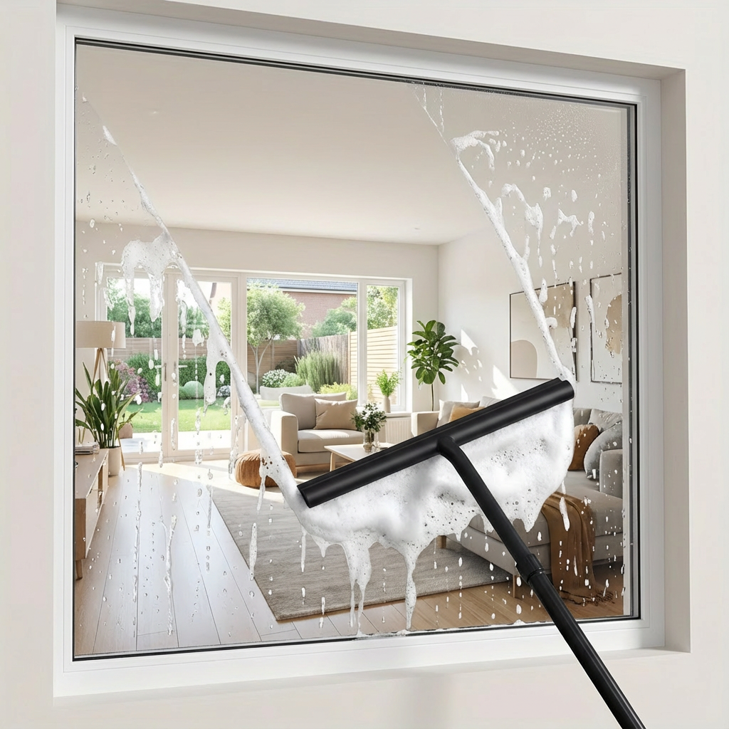 Telescopic Shower Squeegee with Extendable Handle for Wall and Floor