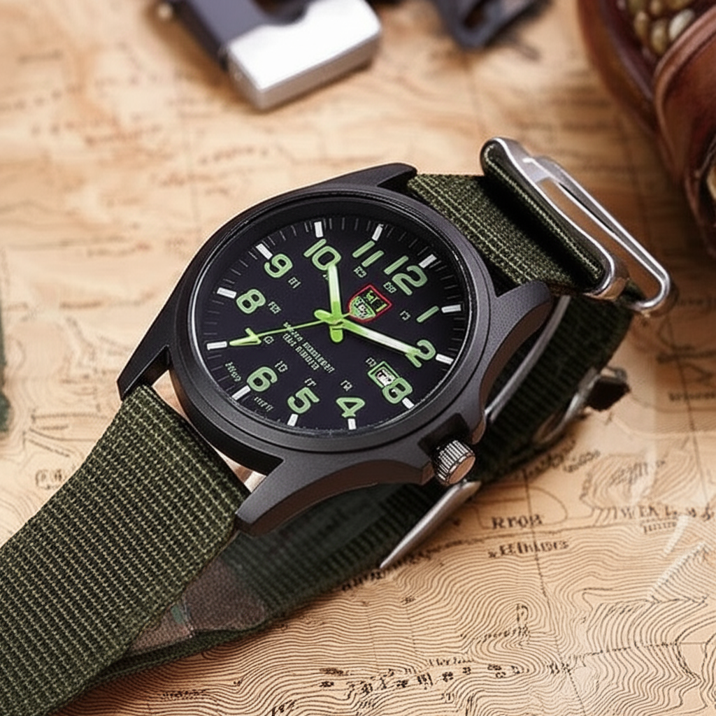 Watch Men's Outdoor for Robust, Water-Resistant and Sporty