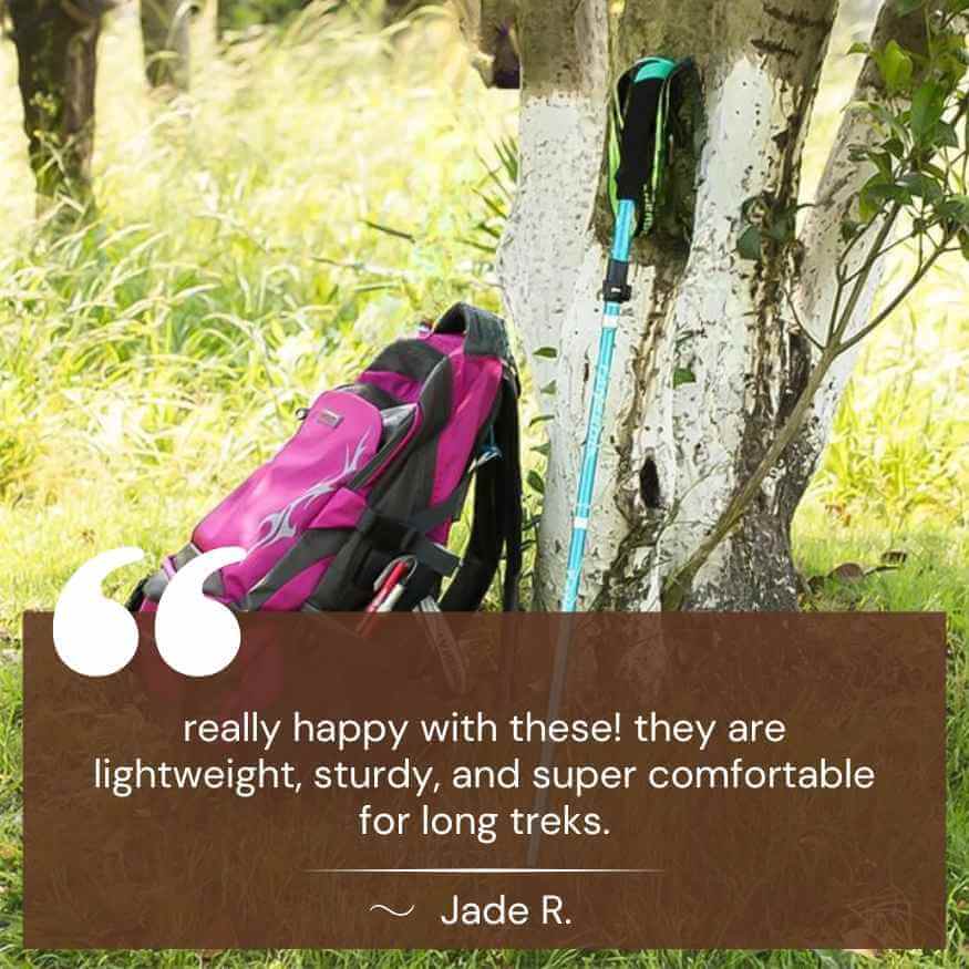 Ergonomic Trekking Poles with Adjustable Length