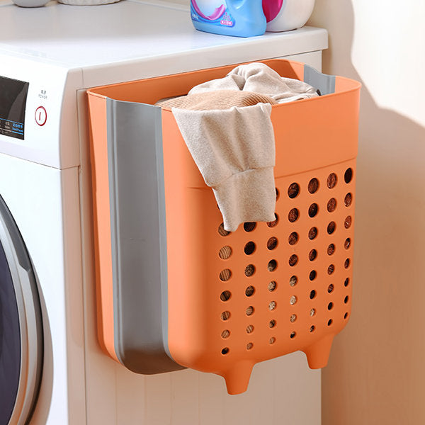 Basket Foldable Wall-Mounted Laundry for Space-Saving and Ventilated