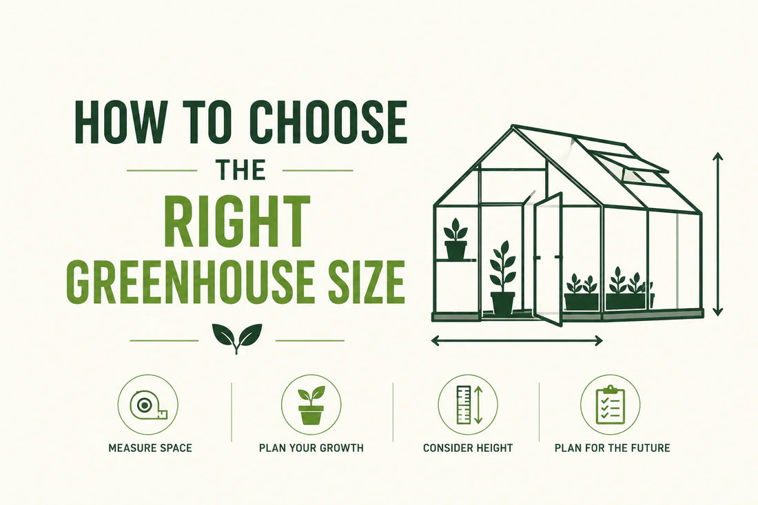 Guide to choosing the right greenhouse size for a backyard garden