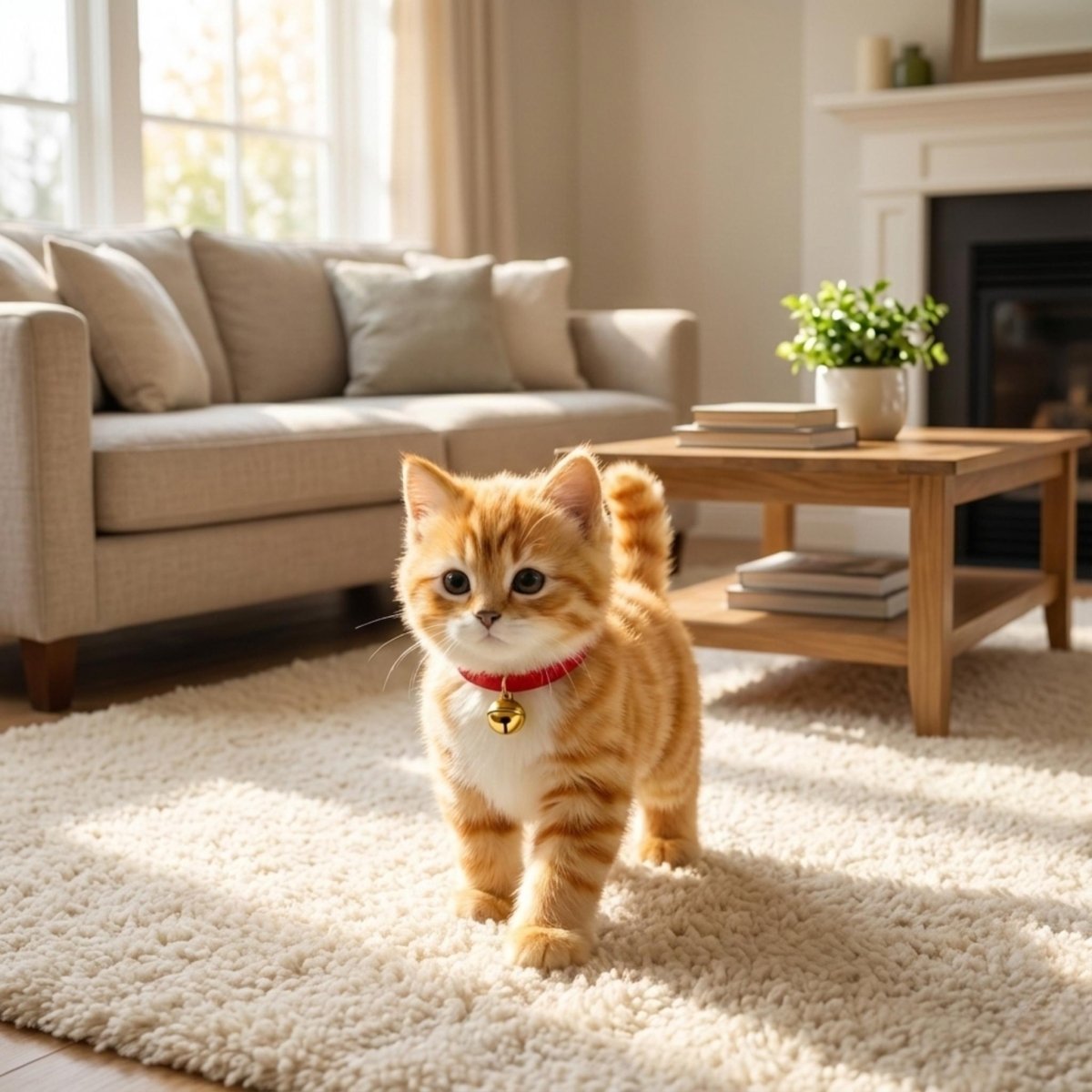 Toy with Interactive Cuddly Cat Realistic Movements for Children