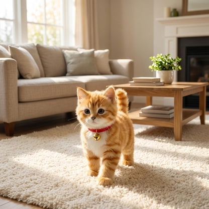 Toy with Interactive Cuddly Cat Realistic Movements for Children