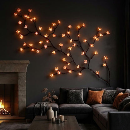 Decorative Wall Lamp in Tree Shape with LED Lighting for a Cosy Interior