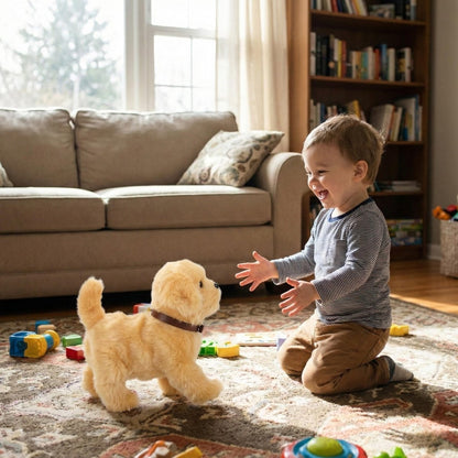 Interactive Robot Puppy Toy with Realistic Movements for Children
