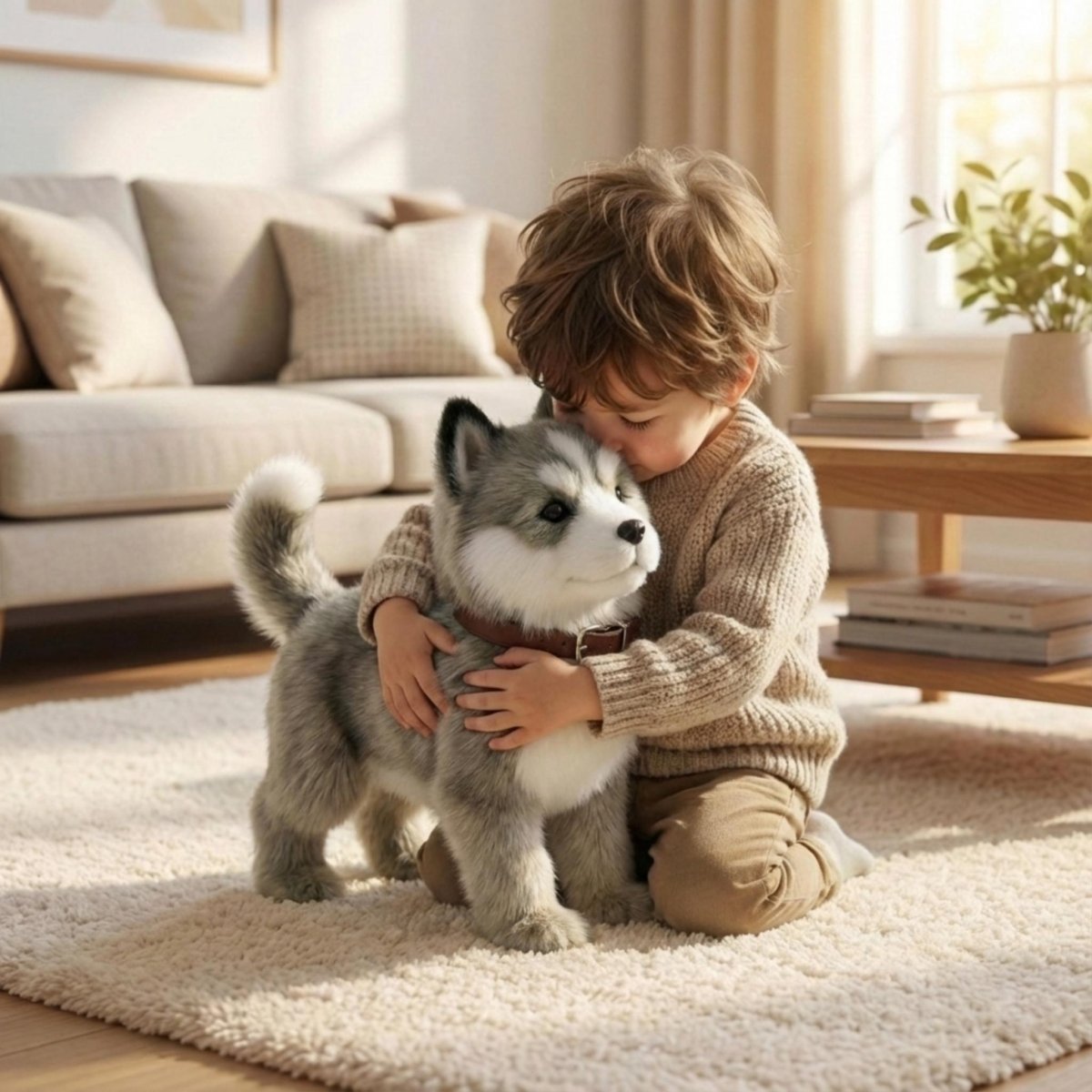 Interactive Robot Puppy with Realistic Actions for Playful Learning