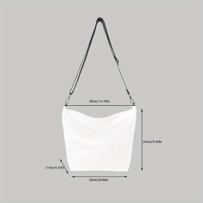 Bag Wide Geometric for Large Capacity Crossbody with Retro Vibe