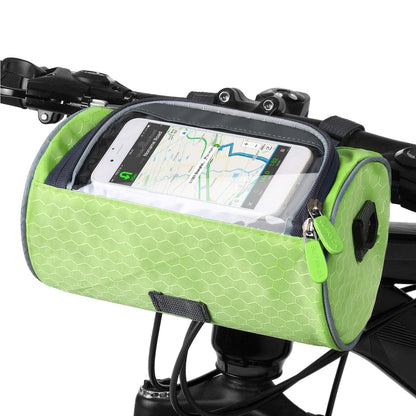 Holder with Practical Bicycle Handlebar Bag with Smartphone and Water-Resistant Material