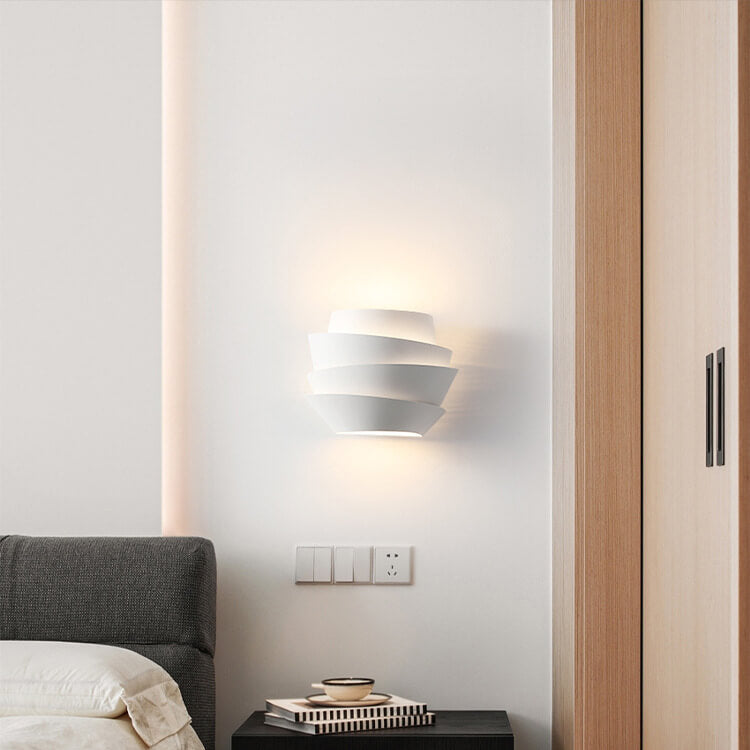 Wall Lamp with Scandinavian Double Light Points Made of Iron