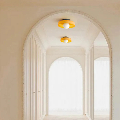 Glass with Modern Round Ceiling Lamp with Elegant and Timeless Design
