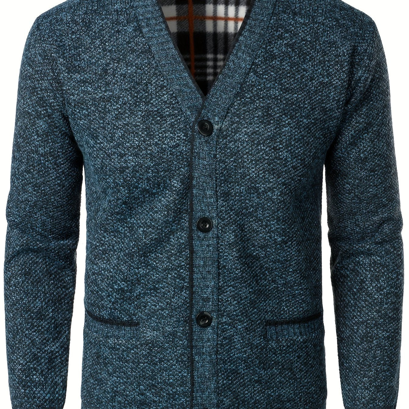 Men's Knitted Cardigan with Buttons for Warm and Comfortable for Autumn and Winter