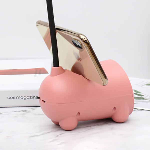 Holder LED Desk Lamp with Rabbit Design and Pen for Touch and Dimmable