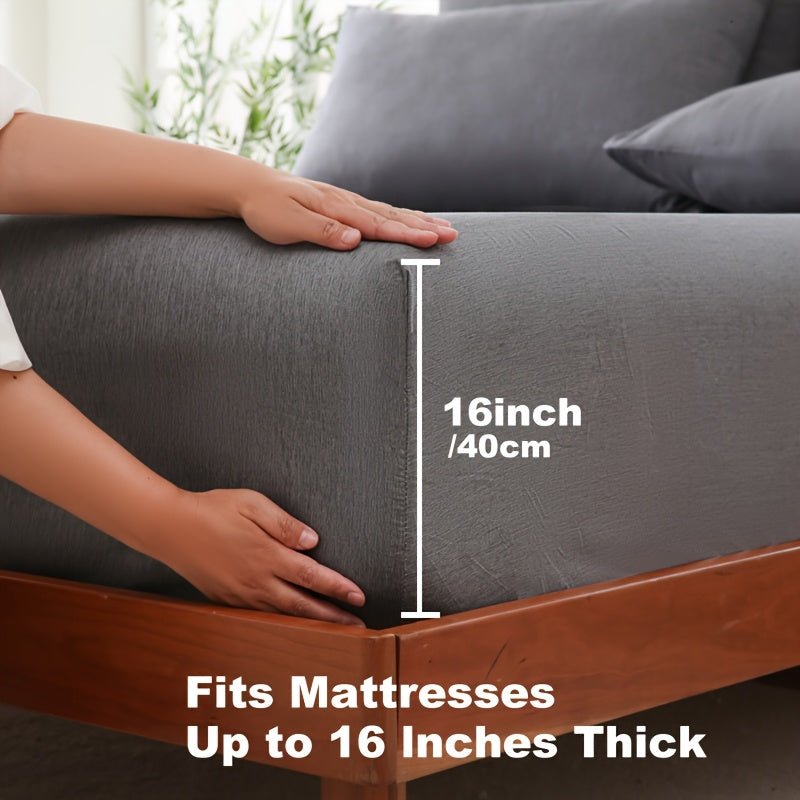 Bamboo Fiber Fitted Sheet for Breathable Comfort