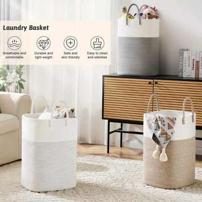 Basket Extra Large Woven Laundry for Space for All Your Things, Durable and Practical