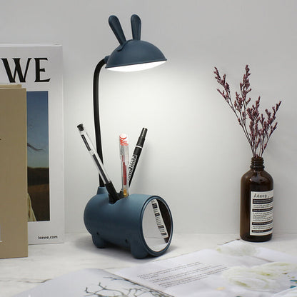 Holder LED Desk Lamp with Rabbit Design and Pen for Touch and Dimmable
