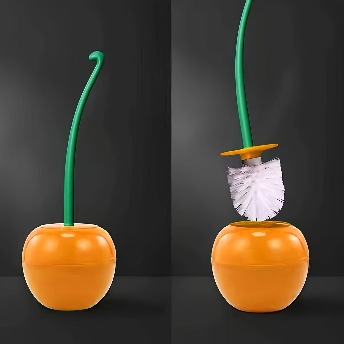 Brush Cherry-Shaped Toilet for Stylish Bathroom Cleaning