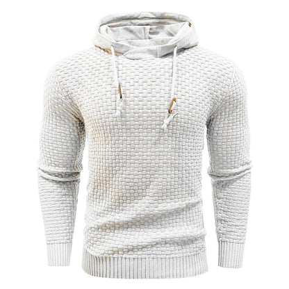 Robust Men's Hoodie with Waffle Texture for Warm, Durable and Comfortable